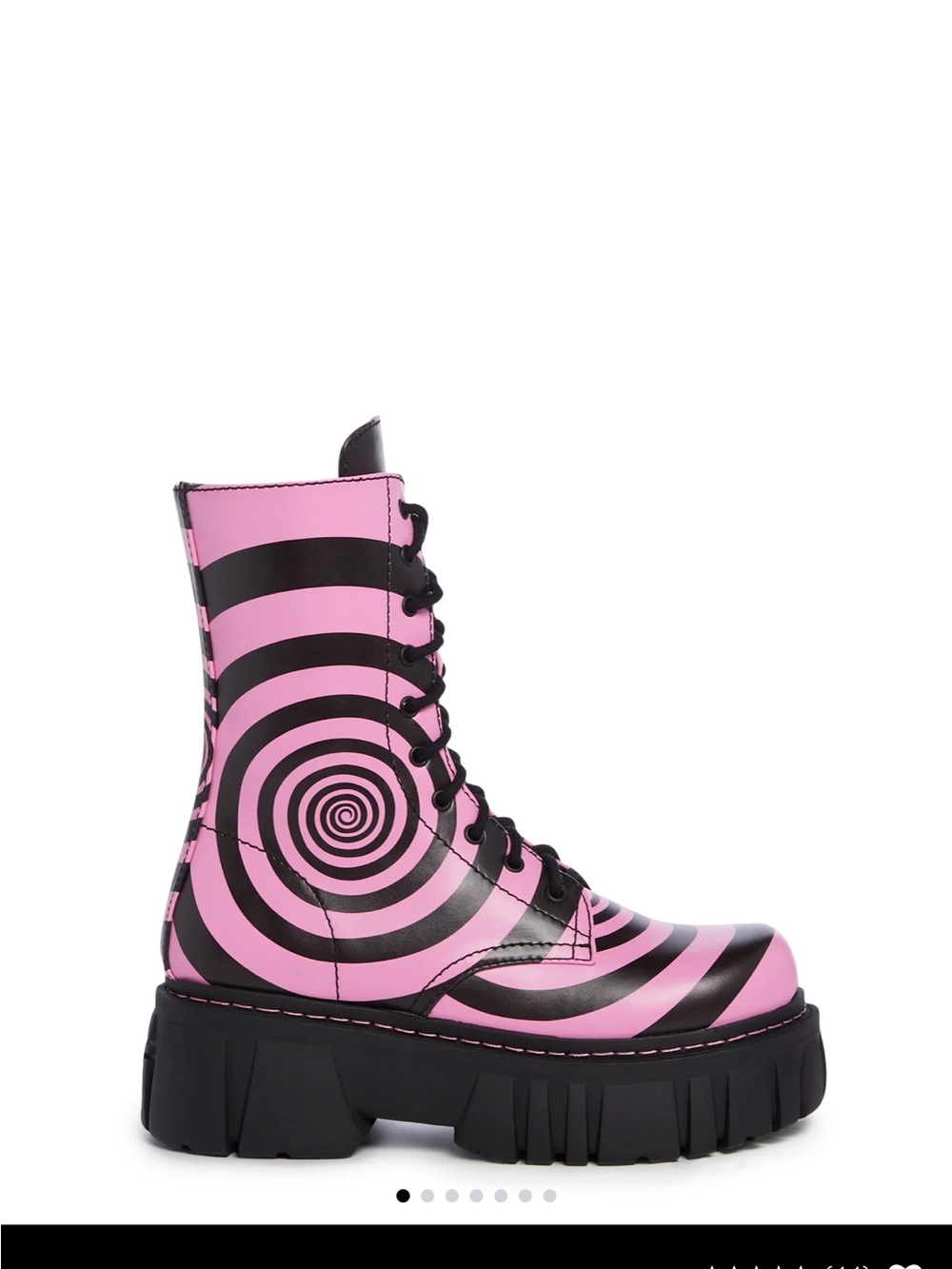 Current Mood Spiral Platform Combat Boots - Picture 3 of 6